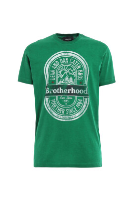 t-shirt-vert-a-manches-courtes-en-coton-imprime