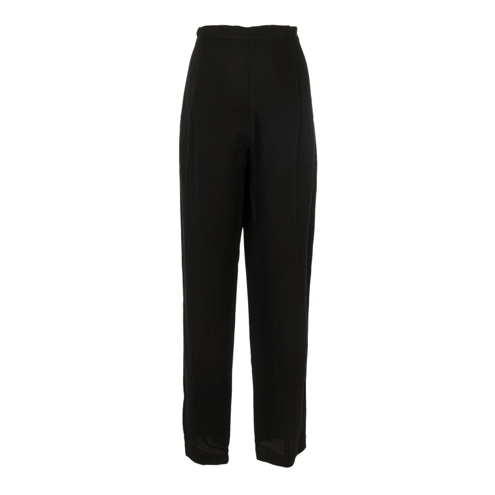 Manila Grace Elegante Palazzo Broek voor Vrouwen Black Dames