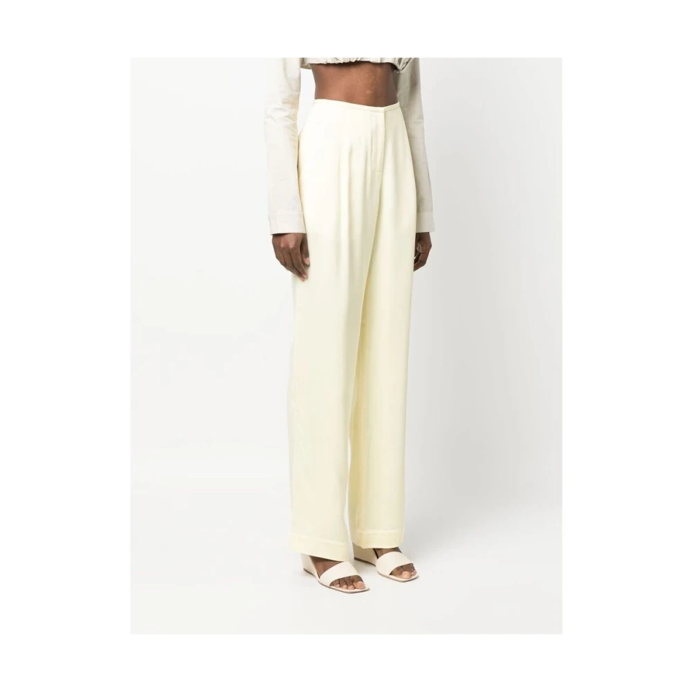 Christopher Esber Wide Trousers Yellow Dames