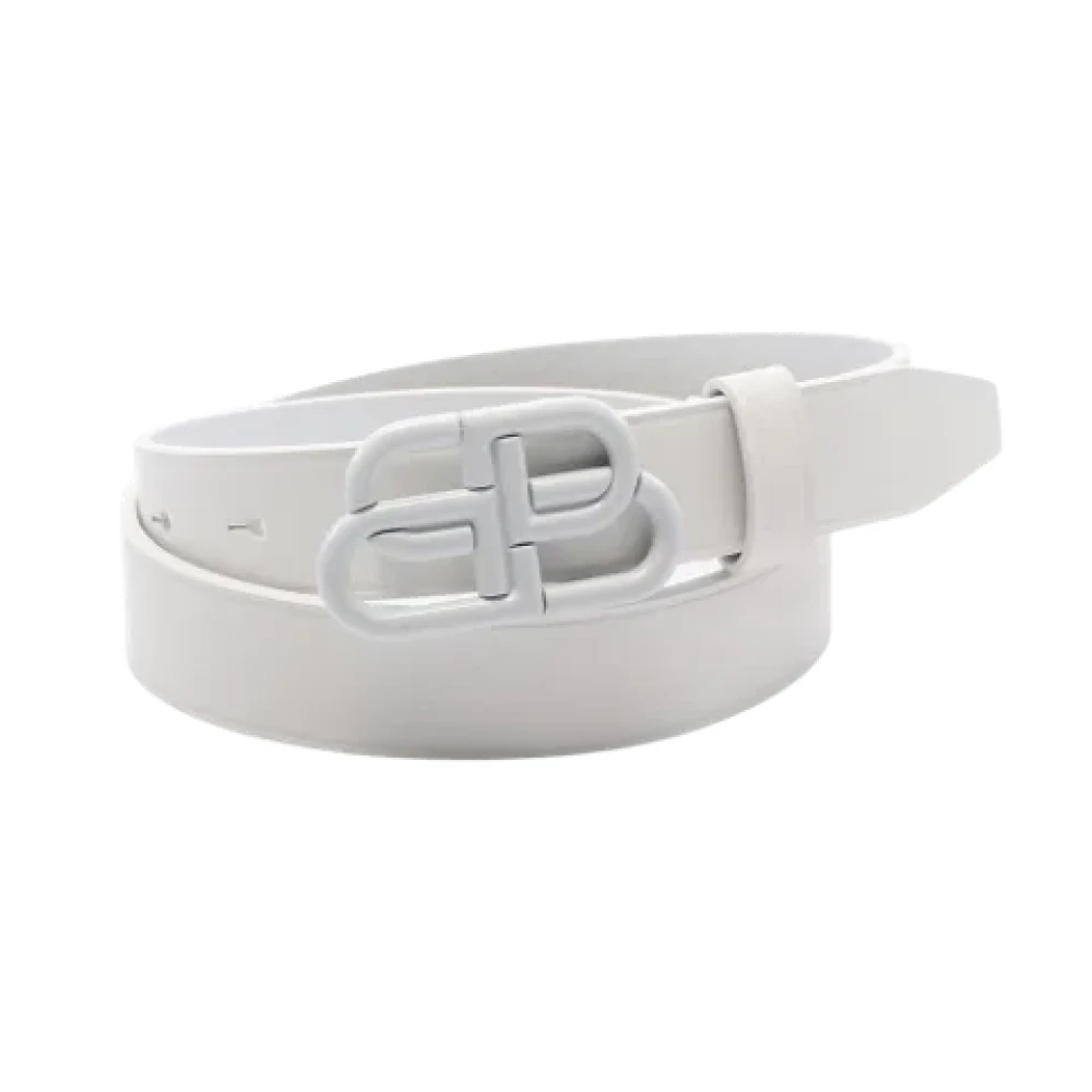 Balenciaga Vintage Pre-owned Leather belts White Dames