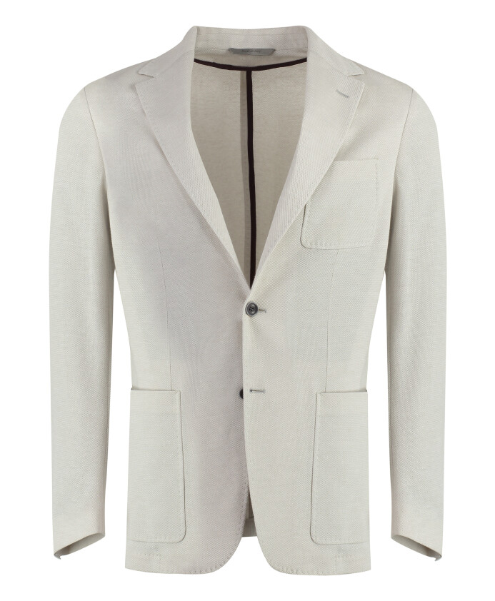 blazer-en-melange-de-coton-avec-col-a-revers