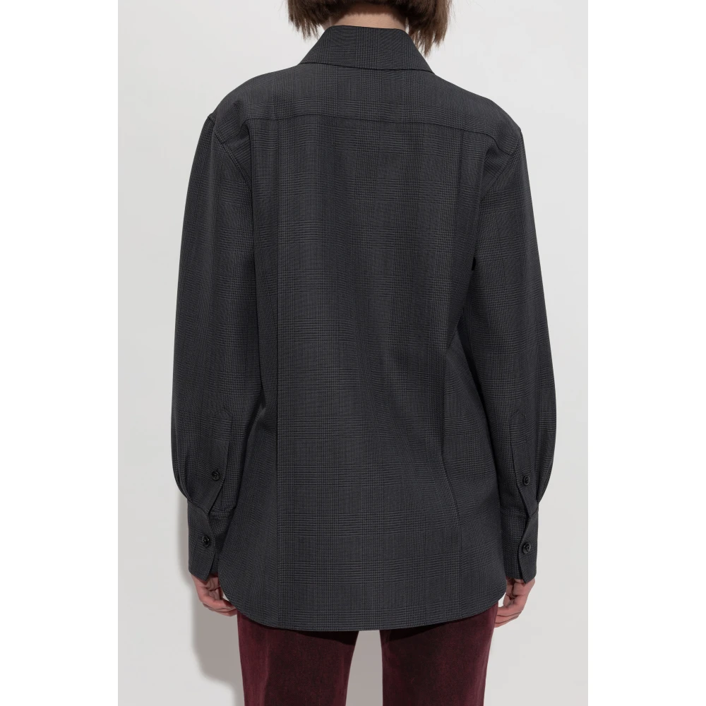 alexander mcqueen Overhemd met ruitpatroon Gray Dames