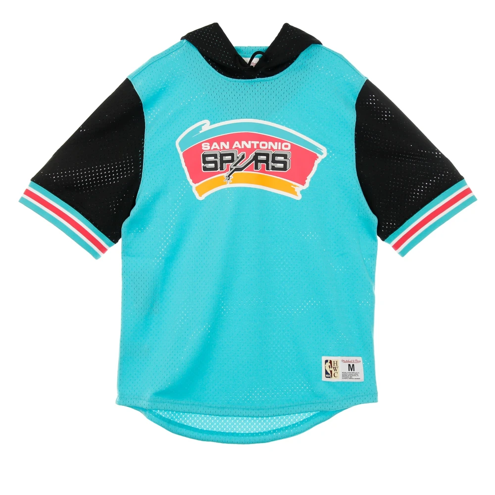 Mitchell & Ness Korte mouw NBA hoodie Blue Heren
