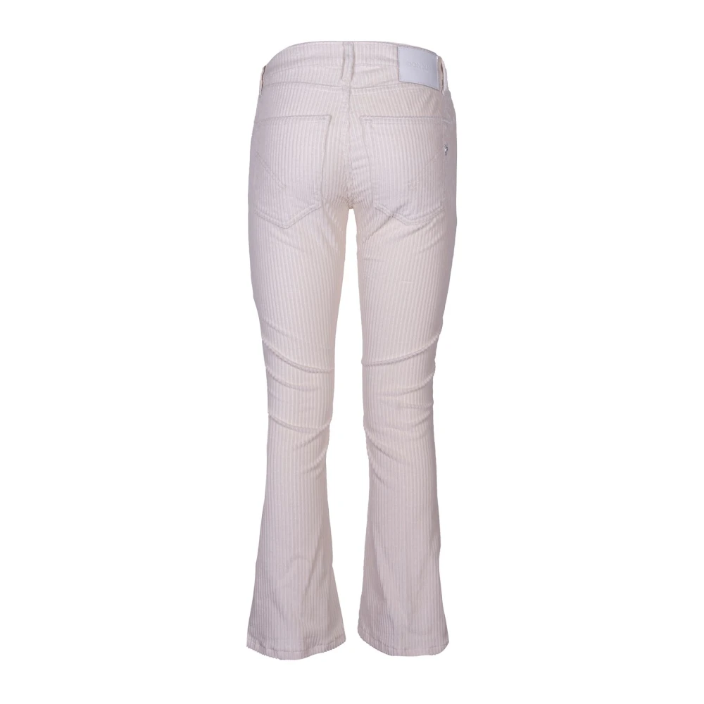 Dondup Stijlvolle Wijde Broek White Dames