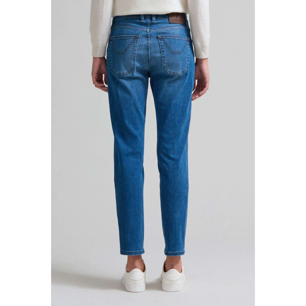 Jeckerson Jaqueline 5-pocket slim fit broek Blue Dames