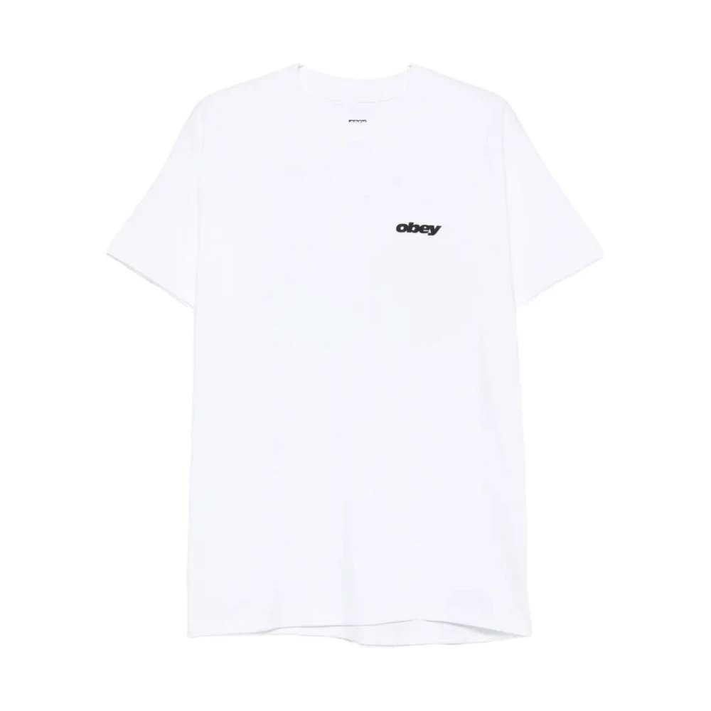 Obey Men's White T-Shirts, L, Dice Tee