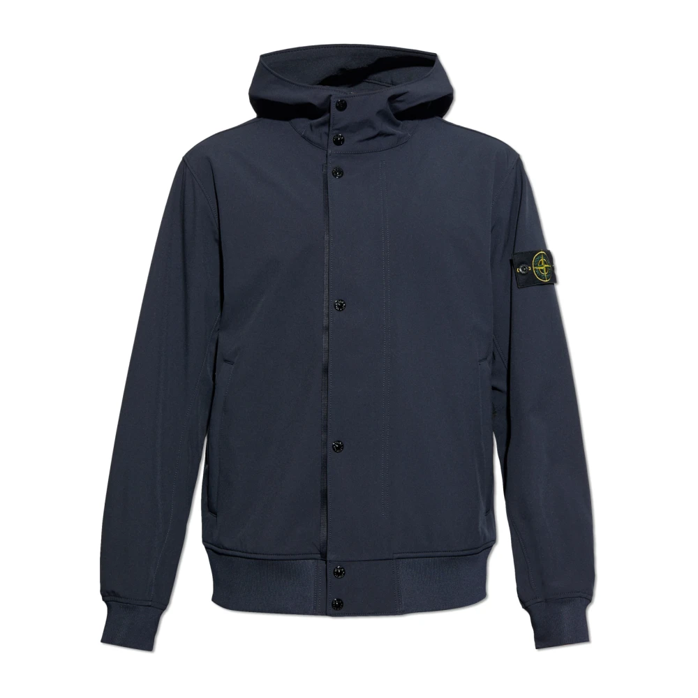 Stone Island Jacka Lätt Soft Shell-R Blue, Herr