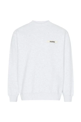 Grå Sweatshirt med Bandlogotyp