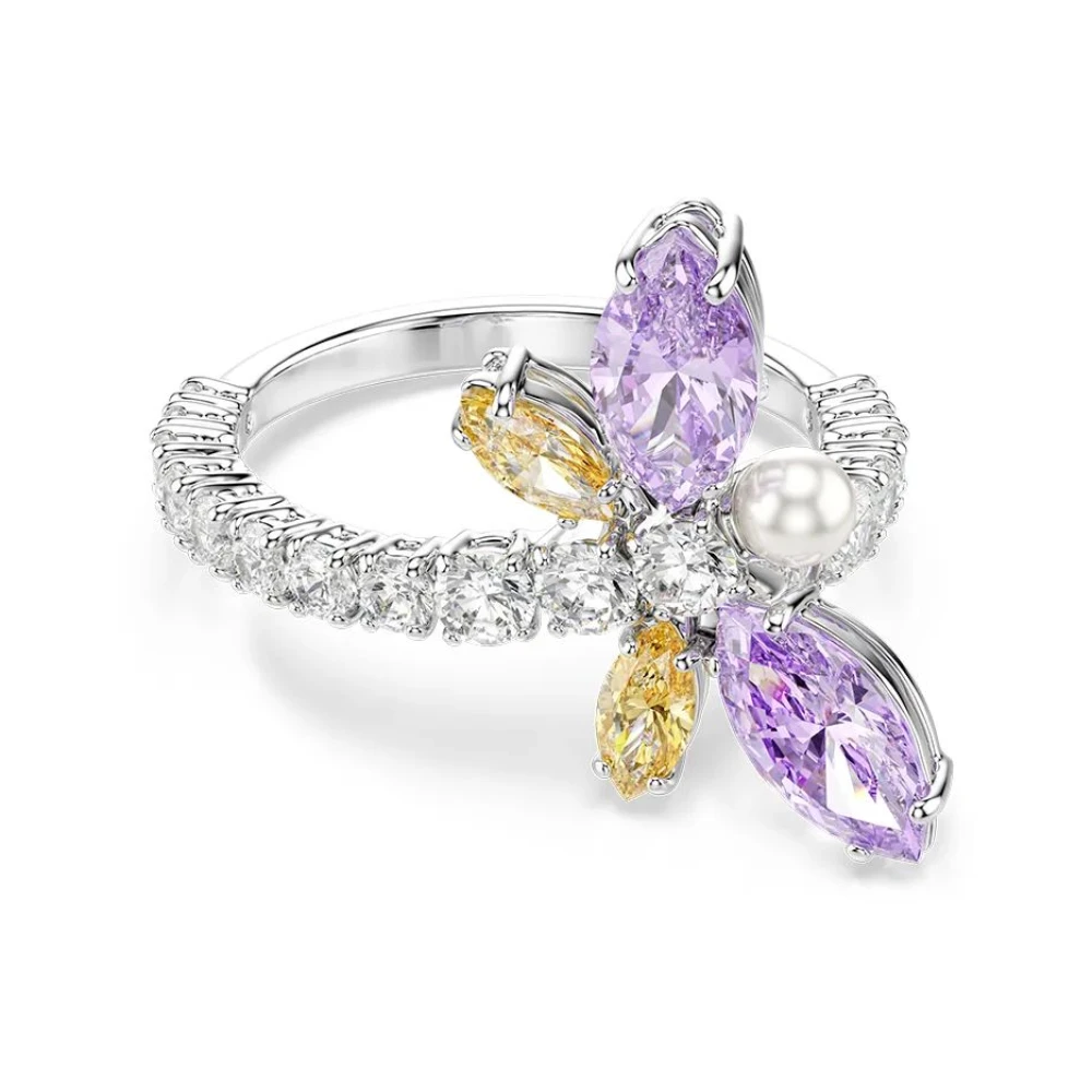 Swarovski Ariana Grande X Motivring, Verschiedene Schliffe, Libelle, Rhodiniert Mehrfarbig Größe 50 - Image 3