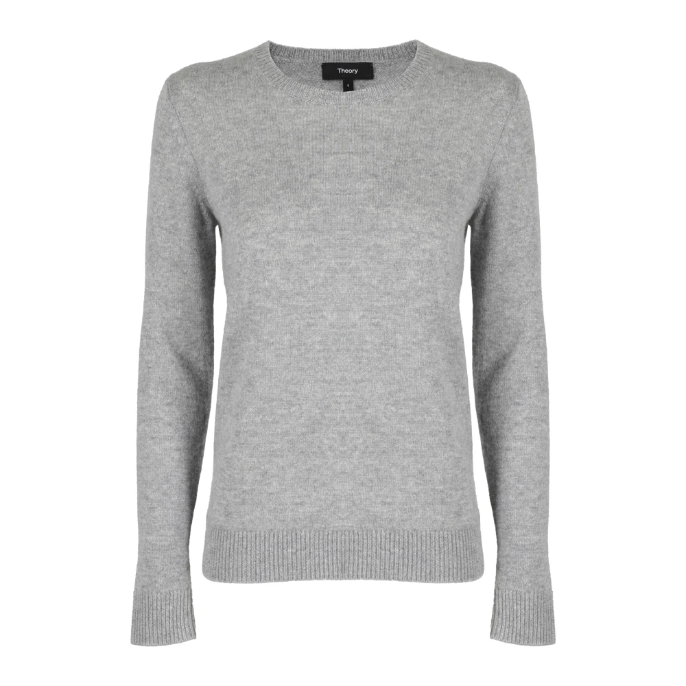 Theory Klassieke Crew Neck Sweater Gray Dames