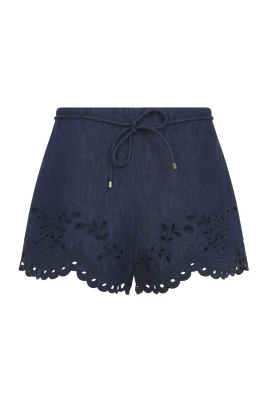 Mahon Broderie Denim Short