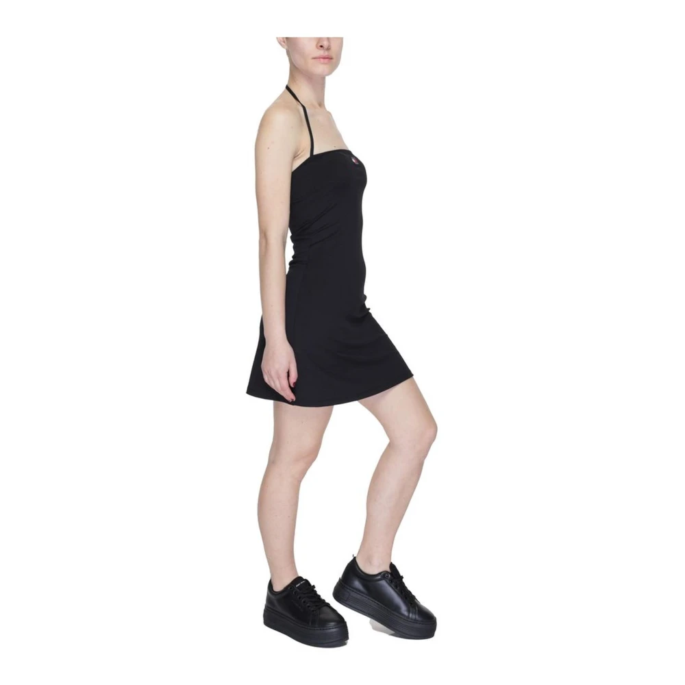Tommy Jeans Lente Zomer Dames Korte Jurk Black Dames