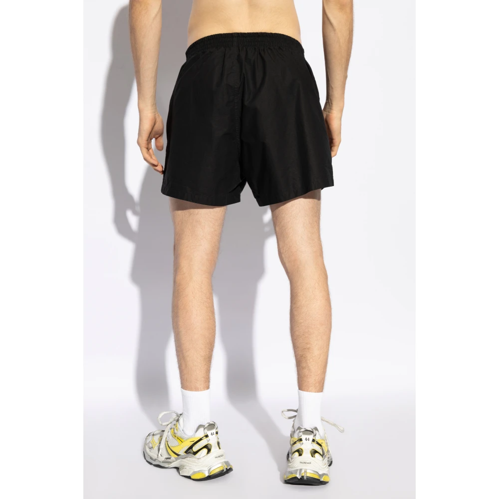 Balenciaga Katoenen shorts Black Heren