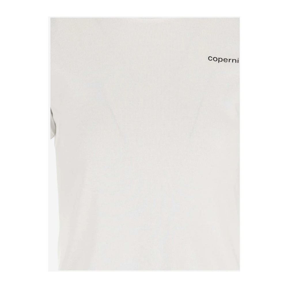 Coperni Katoenen T-shirt Ronde Hals Logo Detail White Dames