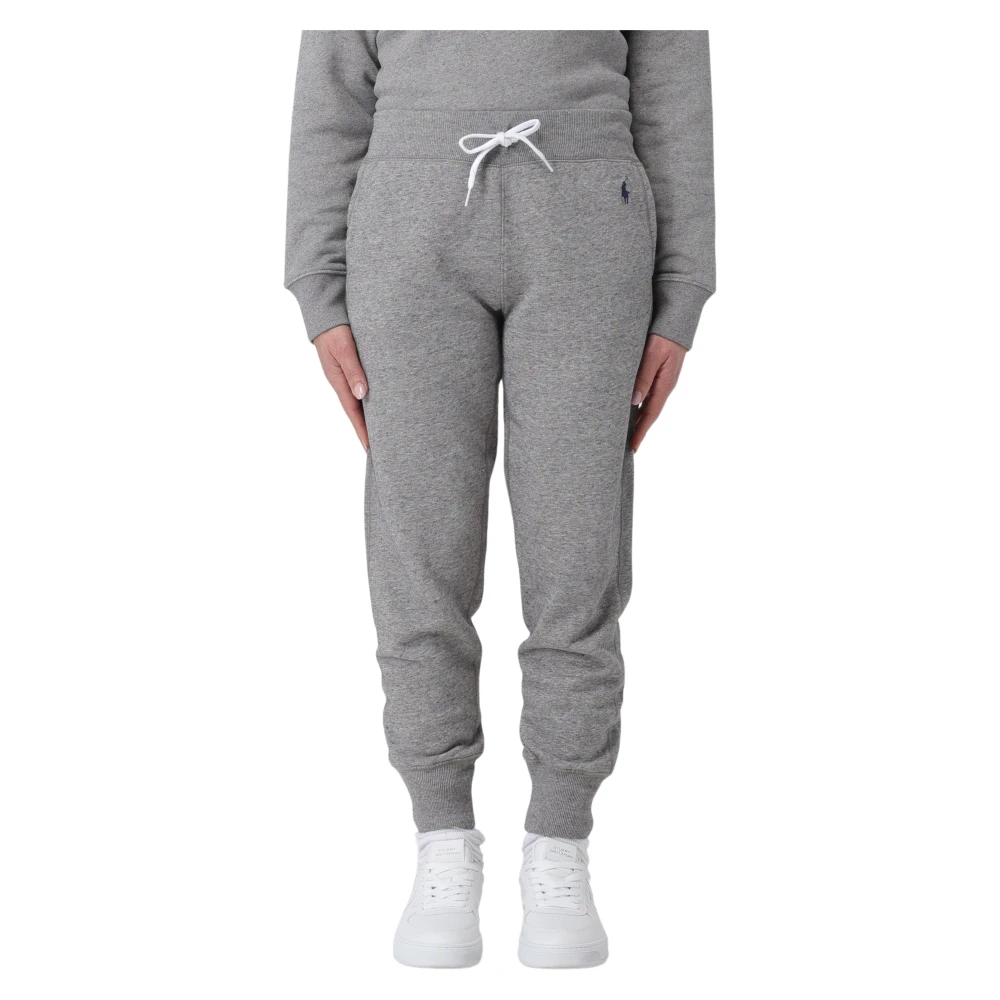 Polo Ralph Lauren Comfortabele Katoenen Jogging Sweatpants Gray Dames