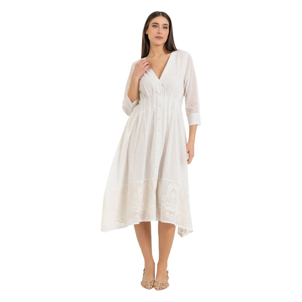 Kocca White Midi Dresses, Female, M, Maxi Dresses