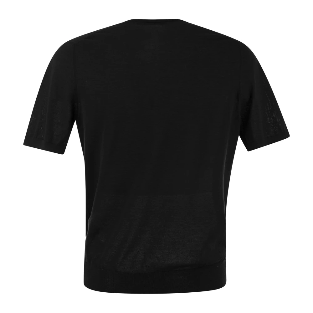 Tagliatore T-Shirts Black Heren