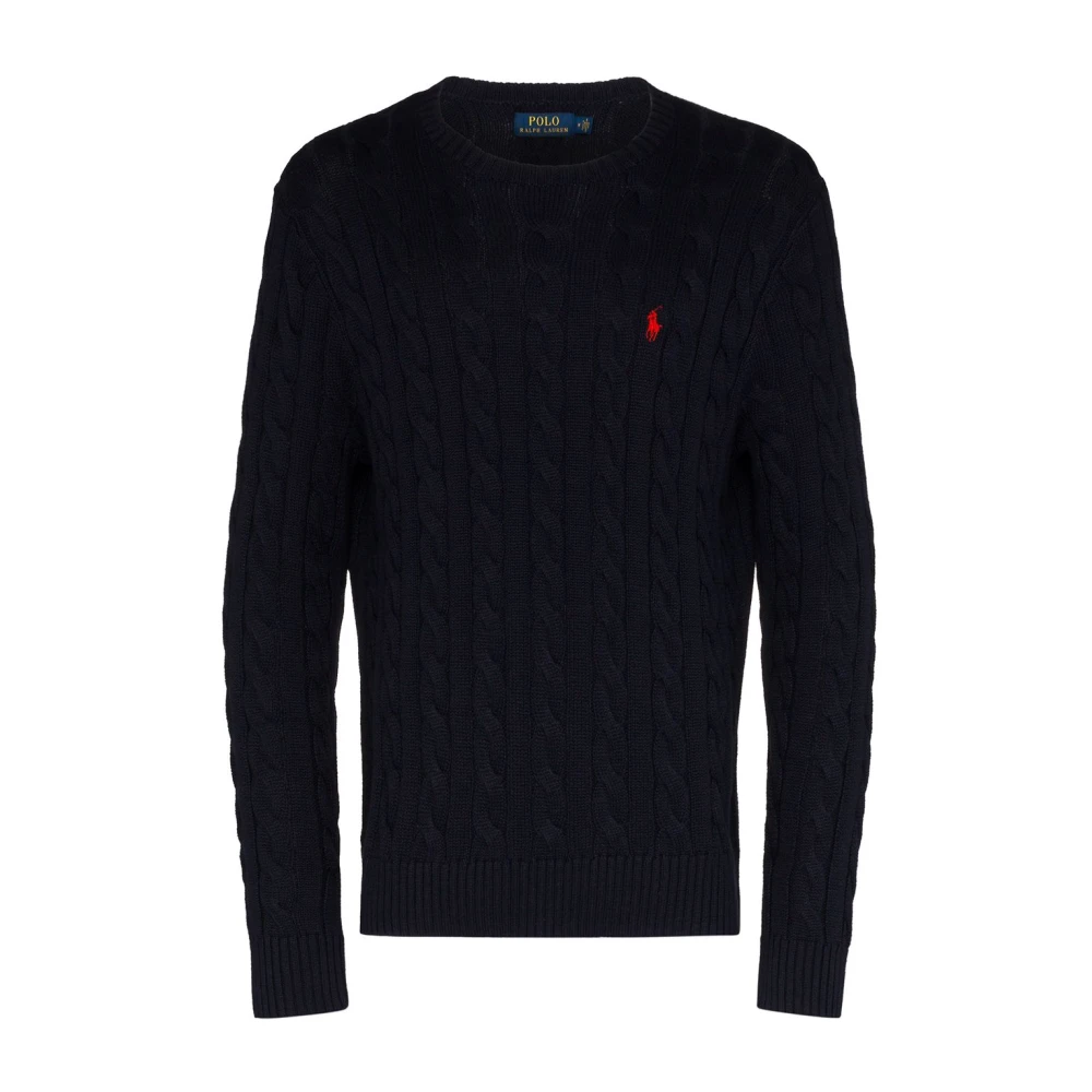 Polo Ralph Lauren Men's Blue Jumper - Round-Neck Knitwear - Xl - Knitwear