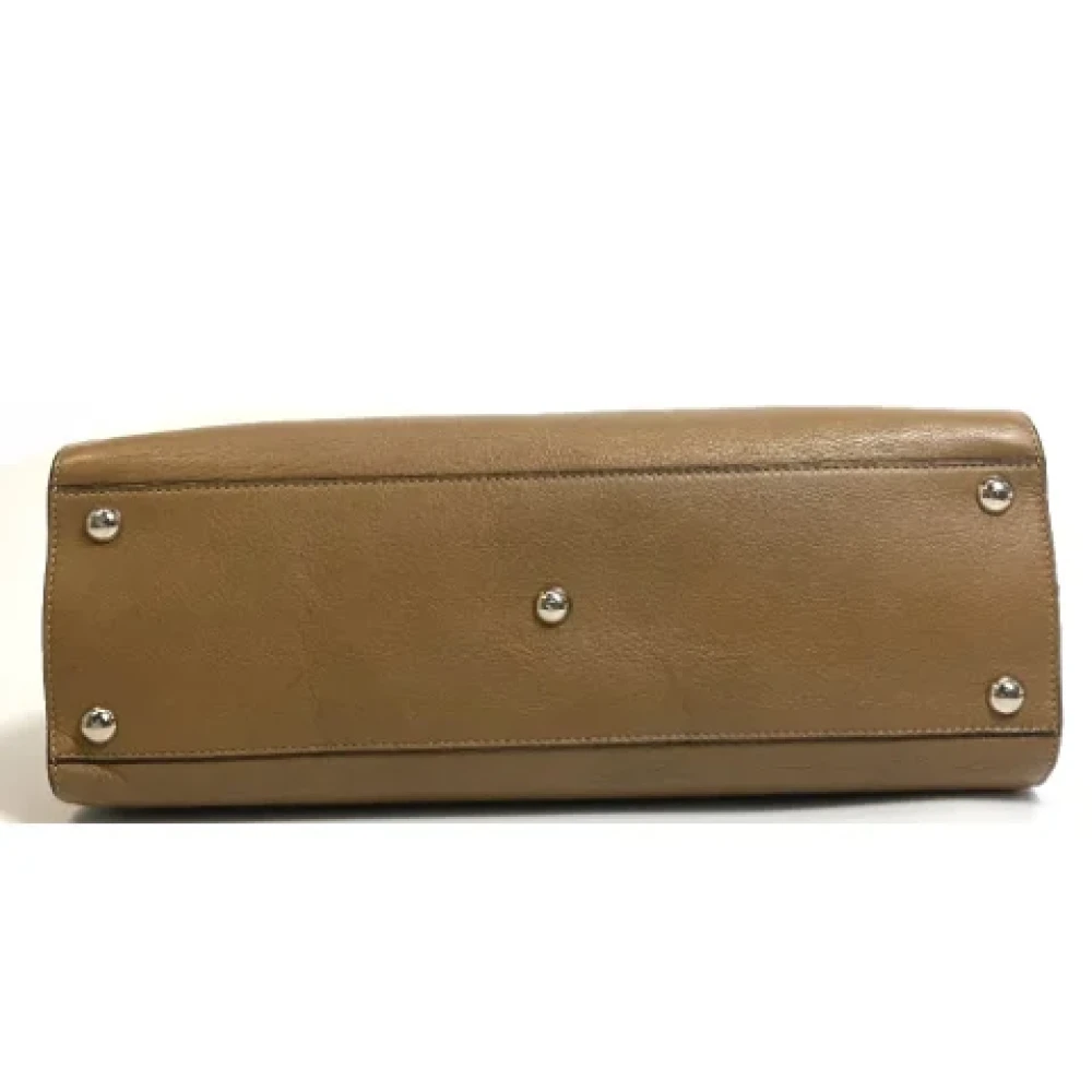 Salvatore Ferragamo Pre-owned Leather handbags Brown Dames