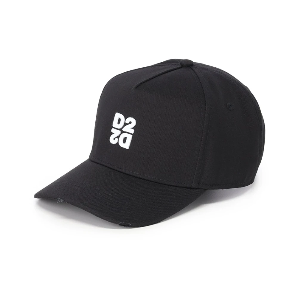 Dsquared2 Uomo Nero - Logo Baseball Cap - Accessories - One Size