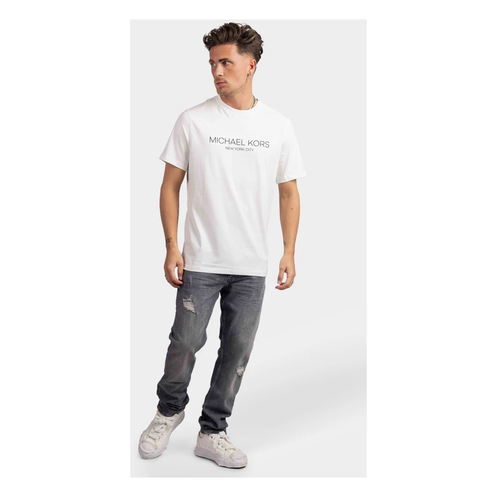 Michael Kors Modern Wit Heren T-Shirt White Heren