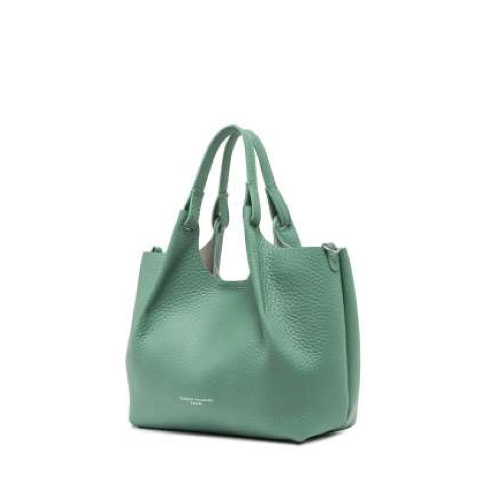 Gianni Chiarini Graanleer Medium Tas Mint Zand Green Dames