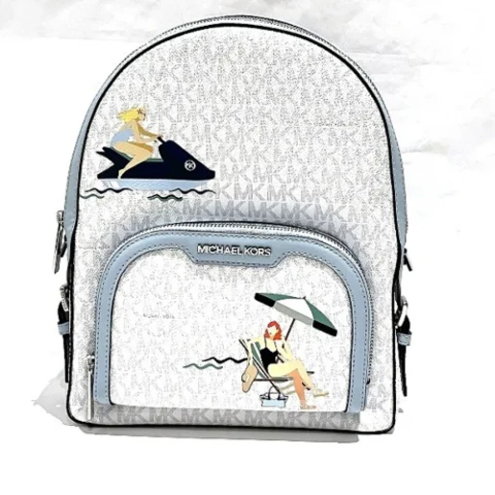 Michael Kors Pre-owned Canvas backpacks White Dames