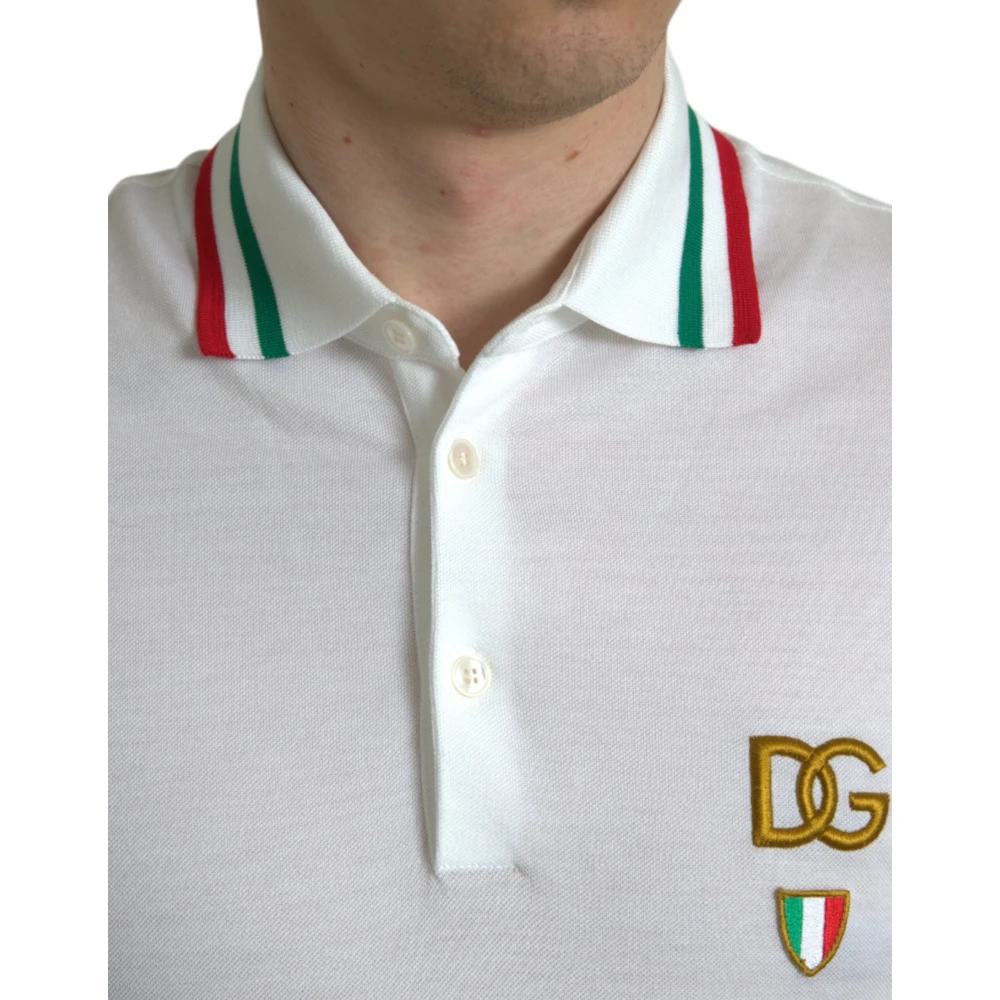 Dolce & Gabbana Polo Shirts White Heren