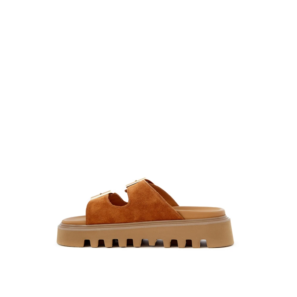 Casadei Sliders Brown Dames