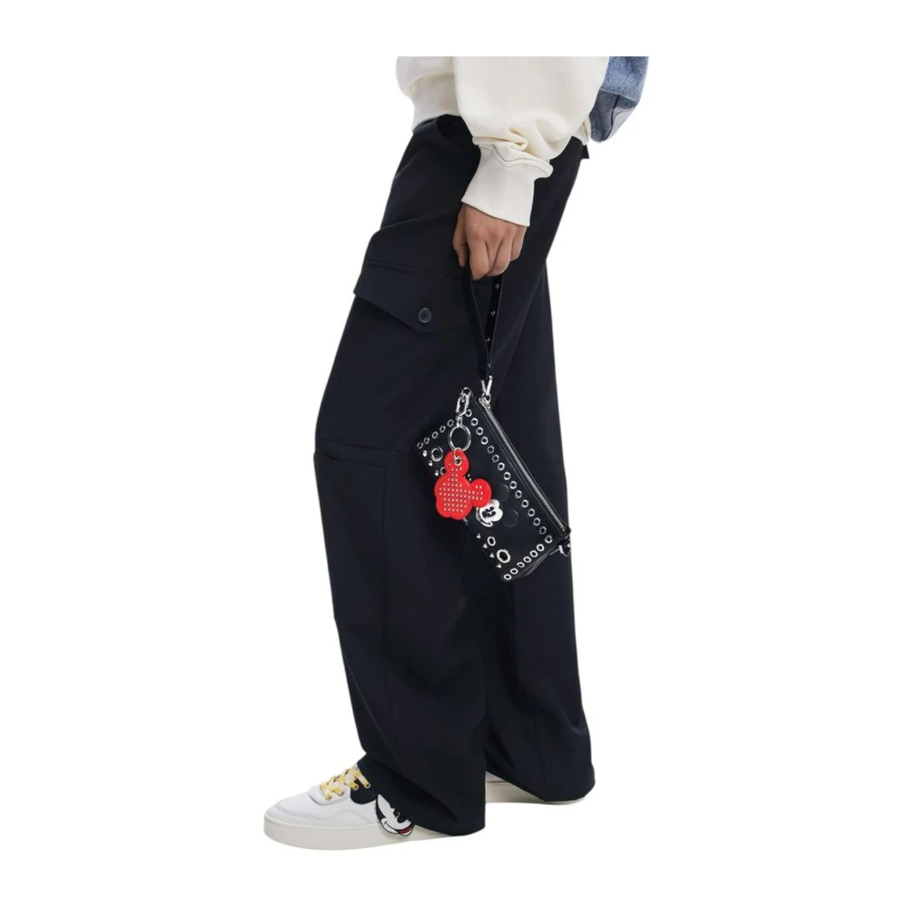 Desigual Zwarte Grote Damesportemonnee Collectie Black Heren