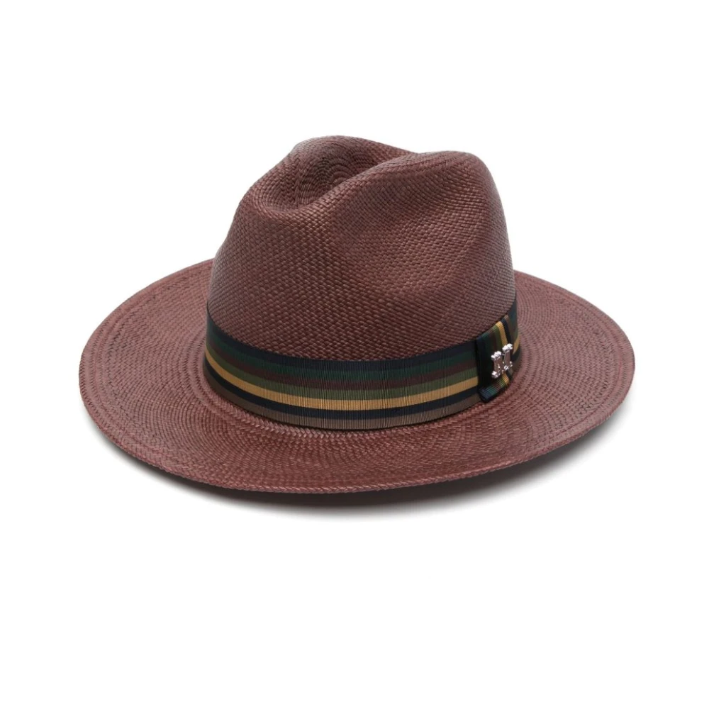 Max Mara Bruine druppelkroonhoed met lint Brown Dames