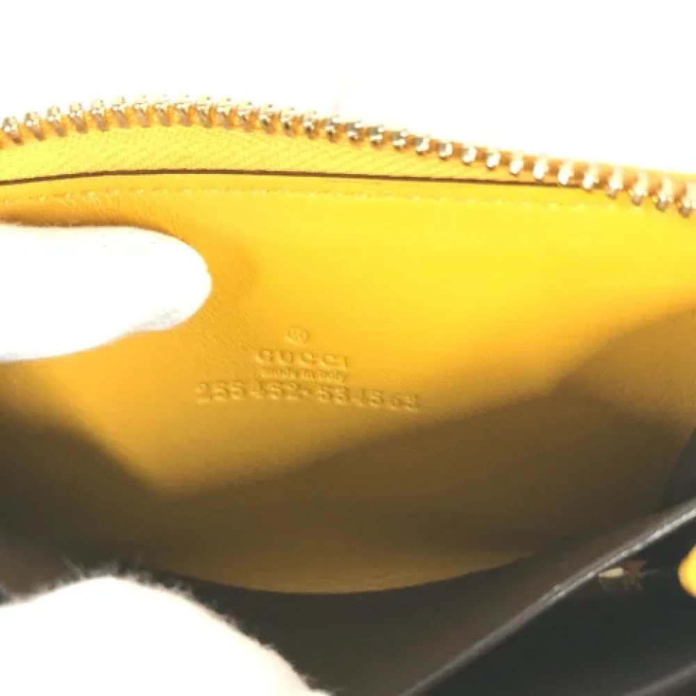 Gucci Vintage Pre-owned Leather wallets Yellow Dames