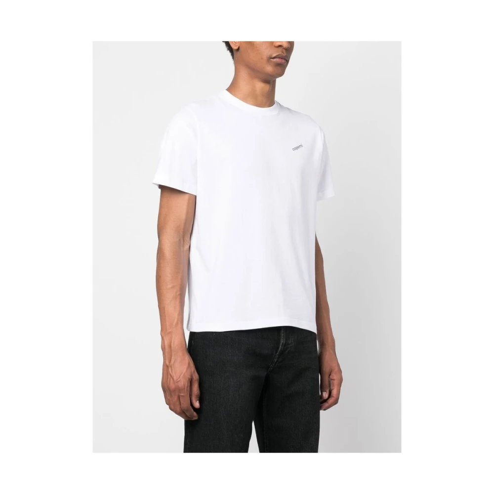 Coperni Logo Print Katoenen T-Shirt White Heren