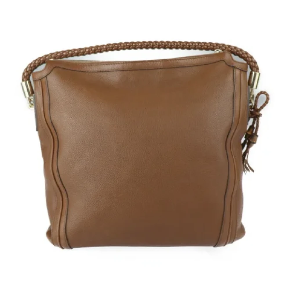 Gucci Vintage Pre-owned Fabric gucci-bags Brown Dames