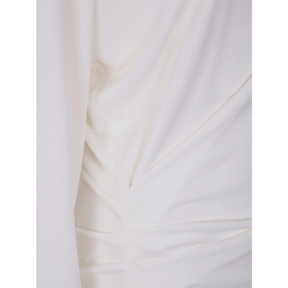 Jacquemus Wit Gerimpeld Detail Ronde Hals Top White Dames