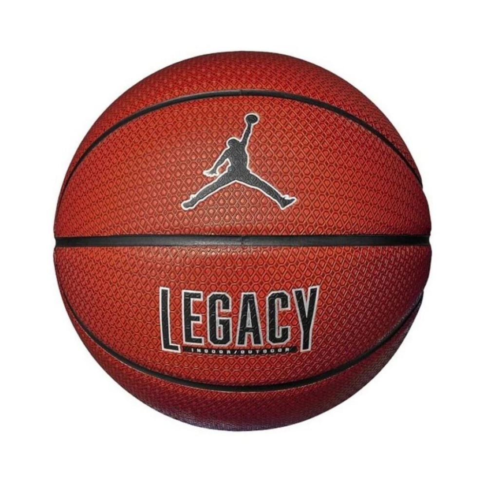 Nike Rosso Pallone Jordan Legacy Amber/Black - Immagine 4