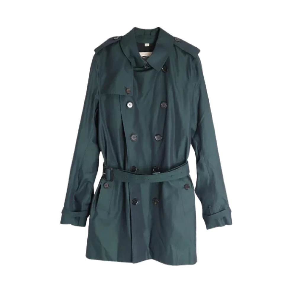 Burberry Vintage Pre-owned Cotton outerwear Green Heren