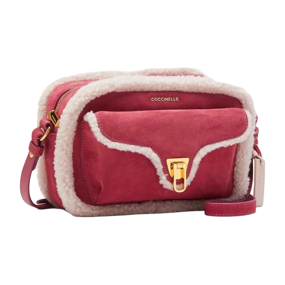 Coccinelle Schoudertas van Shearling met Iconische Sluiting Multicolor Dames