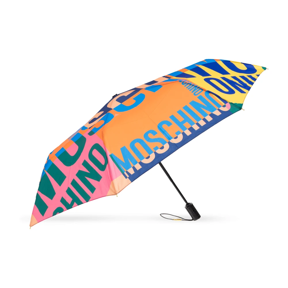 Moschino Opvouwbare paraplu met logo Multicolor Unisex