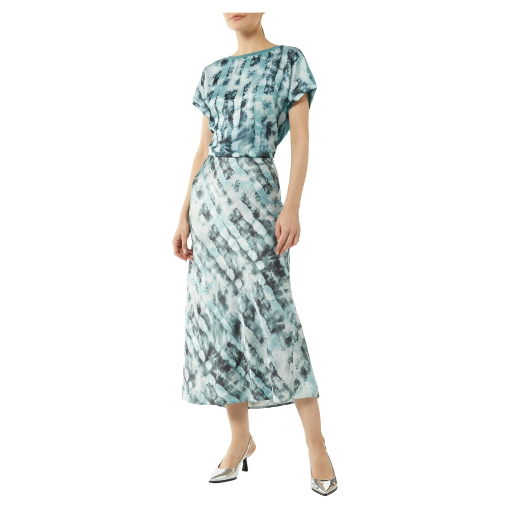 comma All-Over-Print Rock Stijl Blue Dames