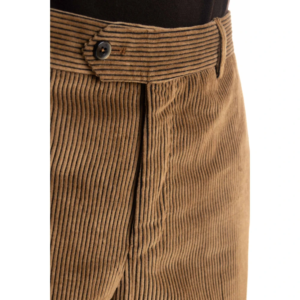 PT Torino Fluwelen Bicolor Joggerbroek Brown Heren