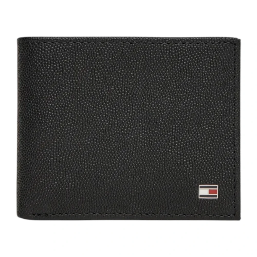 Tommy Hilfiger Men's Black Th Flag Mini Cc Wallet