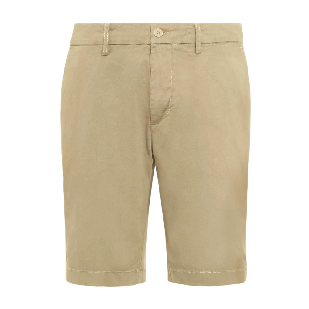 Boggi Milano Stretch Gabardine Short Beige Heren
