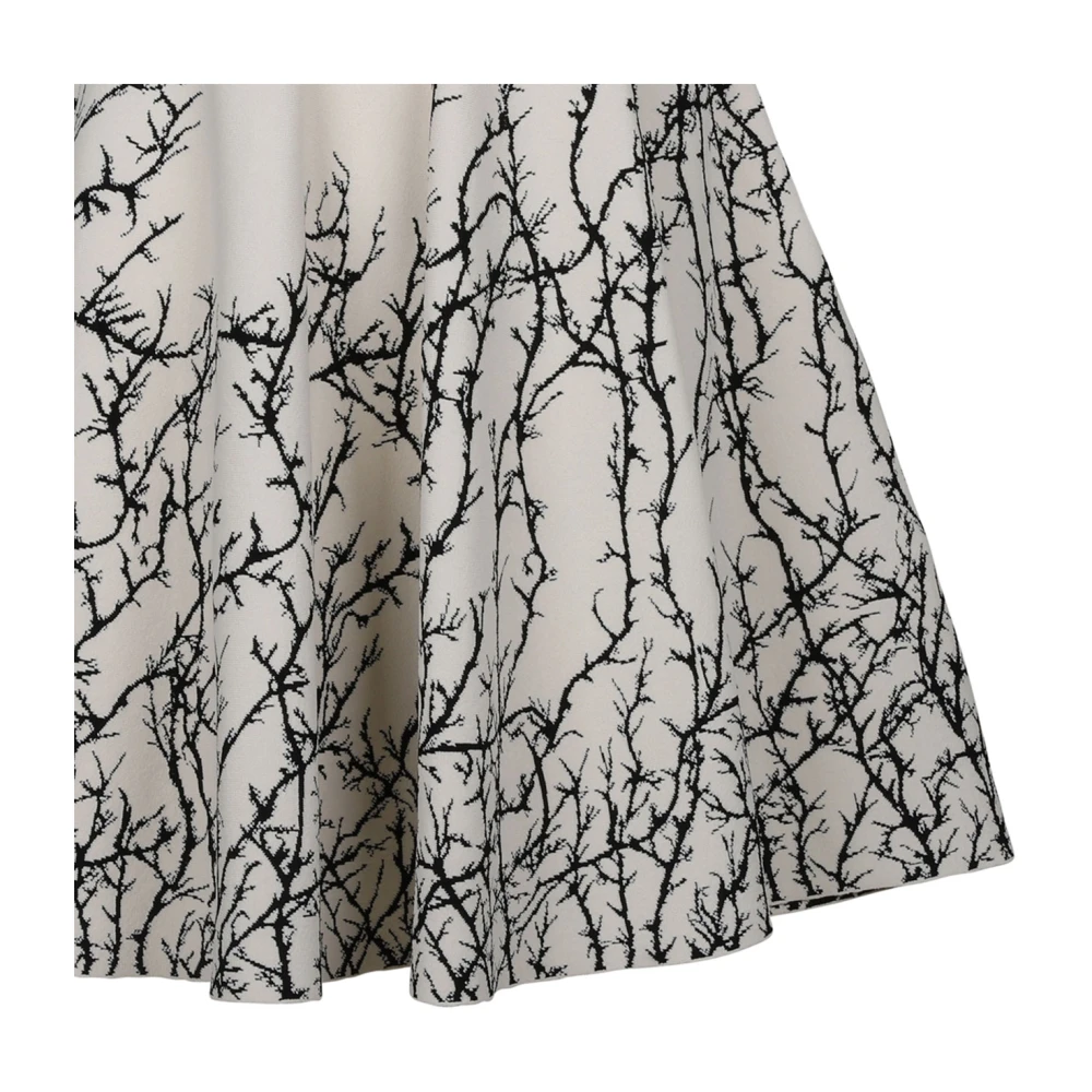alexander mcqueen Doorn Tak Mini Jurk Gray Dames