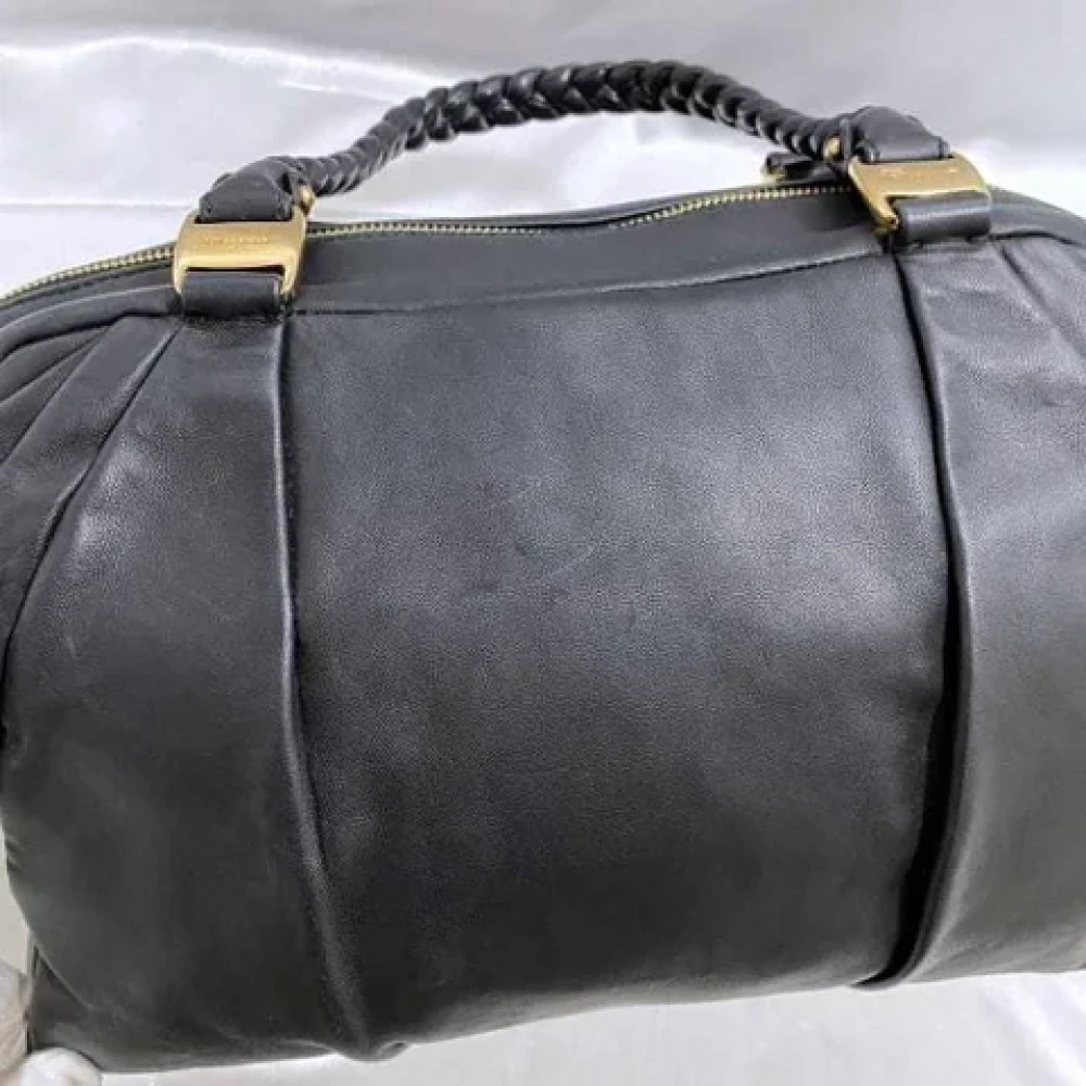 Salvatore Ferragamo Pre-owned Leather handbags Black Dames