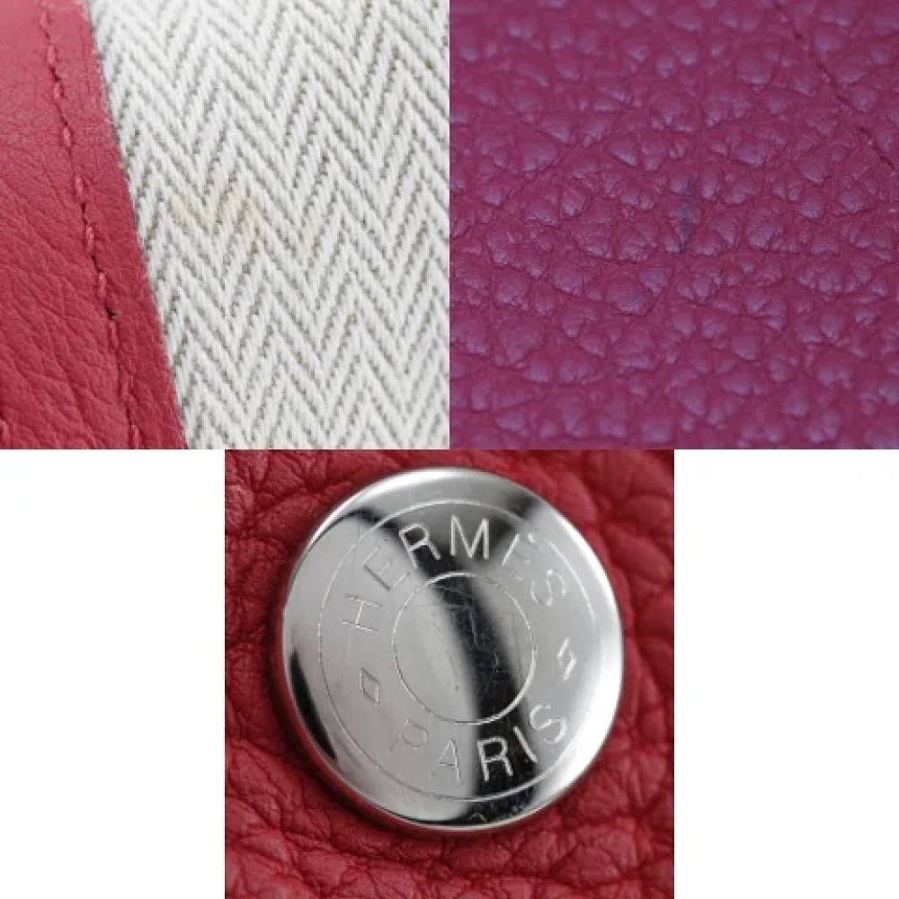 Hermès Vintage Pre-owned Fabric handbags Red Dames