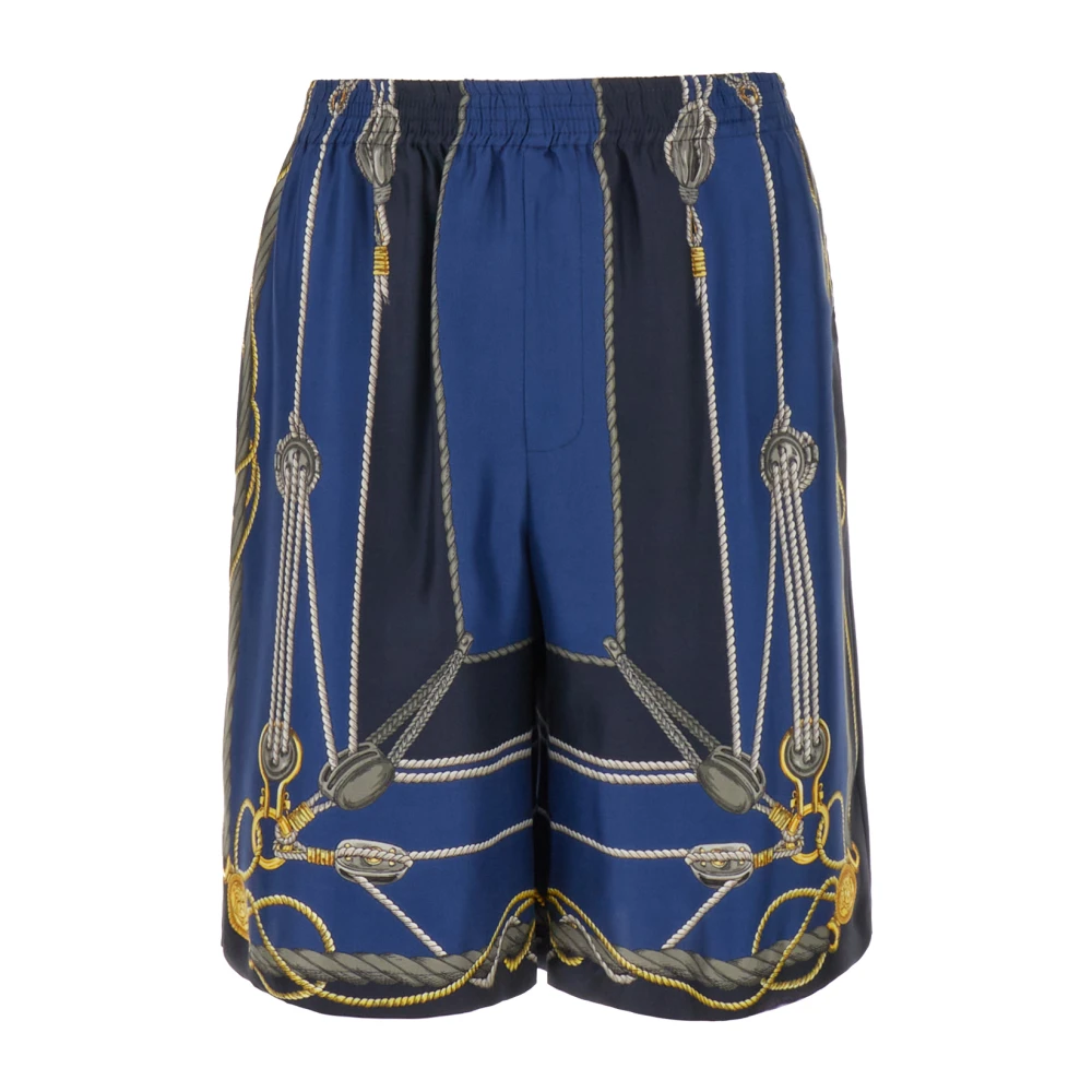 Versace Casual Shorts Blue Heren
