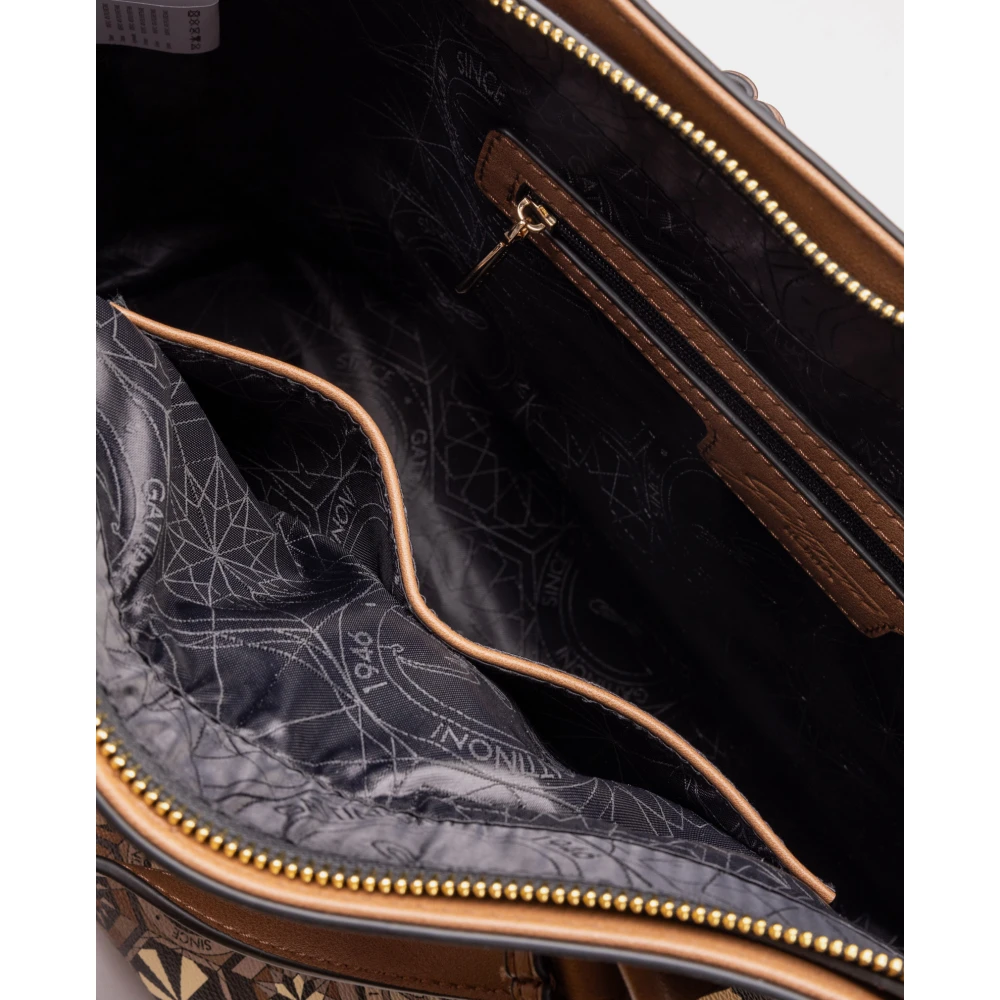 Gattinoni Bruine handtas in Teodosia patroon Multicolor Dames