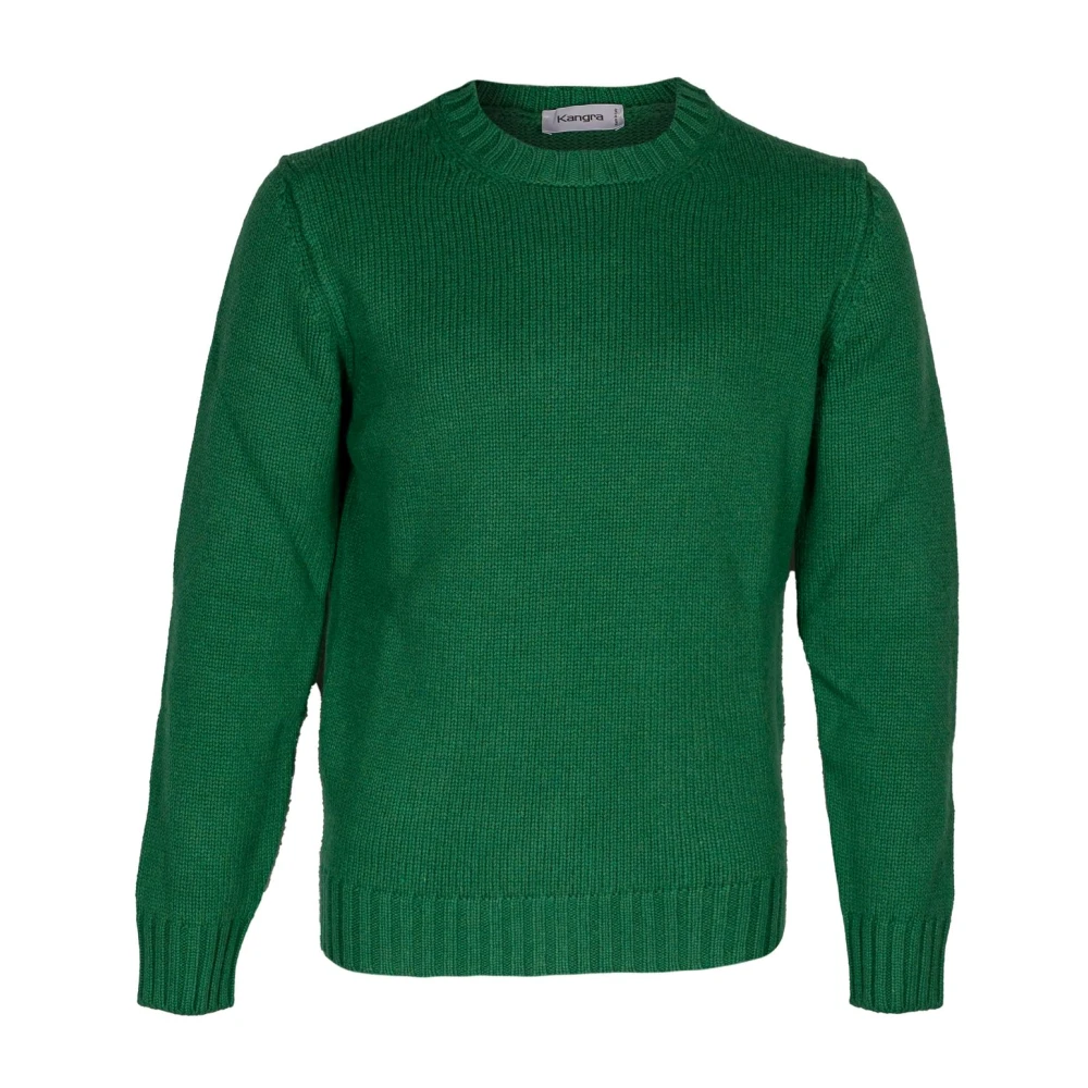 Kangra Merinowollen trui Regular Fit Gemaakt in Italië Green Heren