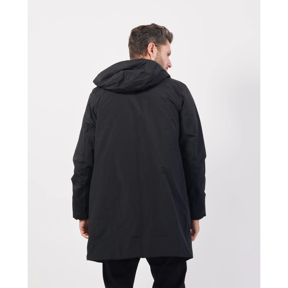 K-way Zwarte Lange Herenjas Thomas Warm Black Heren